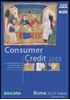 Immagine di Consumer Credit 2003. Atti del Convegno ABI del 26 e 27 marzo 2003