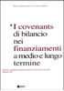 Immagine di I covenants di bilancio nei finanziamenti a medio e lungo termine