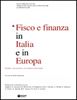 Immagine di Fisco e finanza in Italia e in Europa