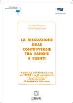 Immagine di La risoluzione delle controversie tra banche e clienti 2008