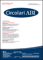 Immagine di Circolari ABI n. 6 del 20 febbraio 2012