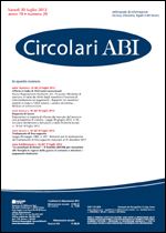 Immagine di Circolari ABI n. 29 del 30 luglio 2012