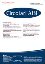 Immagine di Circolari ABI n. 5 del 10 febbraio 2014