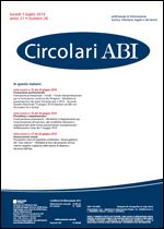 Immagine di Circolari ABI n. 26 del 7 luglio 2014