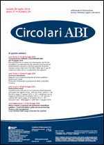 Immagine di Circolari ABI n. 29 del 28 luglio 2014