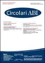 Immagine di Circolari ABI n. 34 del 21 settembre 2015