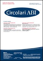 Immagine di Circolari ABI n. 37-38 del 19 ottobre 2015