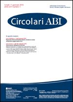 Immagine di Circolari ABI n. 1 dell'11 gennaio 2016