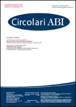 Immagine di Circolari ABI n.16 del 25 aprile 2016