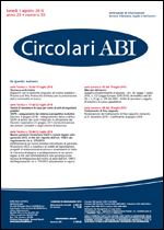 Immagine di Circolari ABI n.30 del 1° agosto 2016