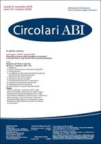 Immagine di Circolari ABI n.42-43 del 21 novembre 2016