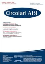 Immagine di Circolari ABI n.46-47-48 del 26 dicembre 2016