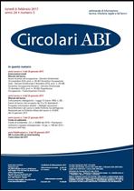 Immagine di Circolari ABI n.5 del 6 febbraio 2017