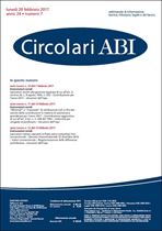 Immagine di Circolari ABI n.7 del 20 febbraio 2017