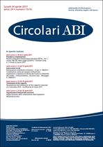 Immagine di Circolari ABI n.15-16 del 24 aprile 2017