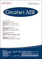 Immagine di Circolari ABI n.22 del 5 giugno 2017