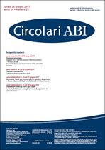 Immagine di Circolari ABI n.25 del 26 giugno 2017