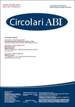 Immagine di Circolari ABI n.27 del 10 luglio 2017