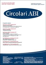 Immagine di Circolari ABI n.34-35 del 25 settembre 2017