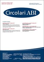 Immagine di Circolari ABI n.39 del 23 ottobre 2017