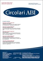 Immagine di Circolari ABI n.40 del 30 ottobre 2017