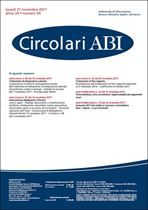 Immagine di Circolari ABI n.44 del 27 novembre 2017