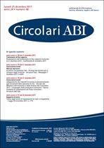 Immagine di Circolari ABI n.48 del 25 dicembre 2017