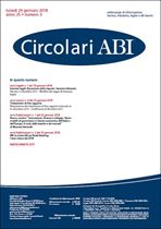 Immagine di Circolari ABI n. 3 del 29 gennaio 2018