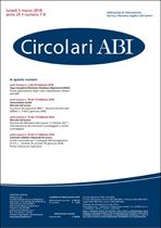 Immagine di Circolari ABI n. 7-8 del 5 marzo 2018