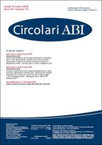 Immagine di Circolari ABI n. 10 del 19 marzo 2018