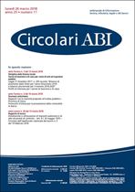 Immagine di Circolari ABI n. 11 del 26 marzo 2018