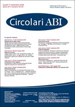 Immagine di Circolari ABI n. 32-33 del 17 settembre 2018