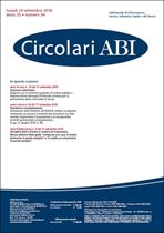 Immagine di Circolari ABI n. 34 del 24 settembre 2018