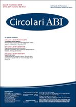 Immagine di Circolari ABI n. 35-36-37 del 15 ottobre 2018