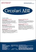 Immagine di Circolari ABI n. 5-6 del 18 febbraio 2019