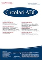 Immagine di Circolari ABI n. 9-10 del 18 marzo 2019