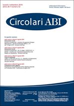 Immagine di Circolari ABI n. 32 del 2 settembre 2019