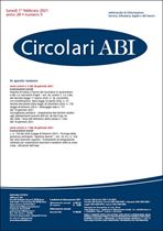 Immagine di Circolari ABI n. 5 del 1° febbraio 2021