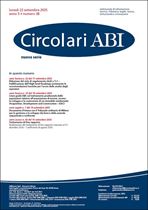 Immagine di Circolari ABI Nuova Serie n.38 del 22 settembre 2025