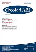 Immagine di Circolari ABI Nuova Serie n.52 del 29 dicembre 2025